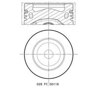 ✅Fits MAHLE 028 PI 00116 000 VAG complete piston ⭐UK Seller⭐