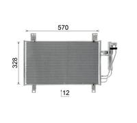 Fits MAHLE AC 1100 000S MAZDA 2 Condenser