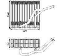 MAHLE AE 38 000S Air conditioning evaporator