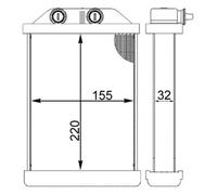 Fits MAHLE AH 220 000S LHD A6 heater 1999-2004