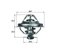 Fits MAHLE TX 38 88D Thermostat 88°C BMW 3 (E36) 318 tds