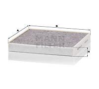 Fits MANN-FILTER CUK 24 021 Filter, interior air DE stock