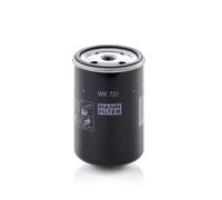 MANN-FILTER Fuel Filter WK 731, Spin-On, 7.6 cm Diameter, Schwarz, Replacement Part for Tractor