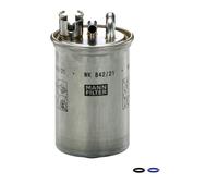 MANN WK842/21X Fuel In-Line Filter With Gasket/Seal 133mm Height Fits Audi A4 A6