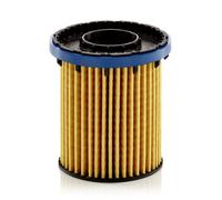 MANN-FILTER Oil Filter Insert HU 8016 - 70mm OD 27mm ID 73mm H - for Opel Astra K, Astra K Estate