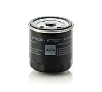 Oil filter Spin-on Filter W 712/20 MANN-FILTER for AUDI 200 C2 Saloon QUATTRO