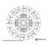 FITS MAZDA 6 STATION WAGON 1.8 CLUTCH DISC ADM53137 BLUE PRINT