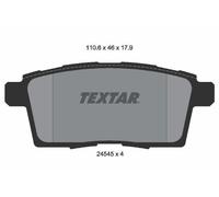 FITS MAZDA CX-7 2.3 MZR DISI TURBO AWD BRAKE PAD SET, DISC BRAKE 2454501 TEXTAR