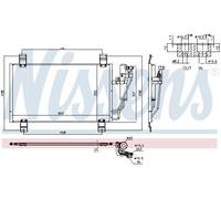 Nissens Aircon Condenser 940725 for eg. MAZDA 2 (2015) 1.5 VVT etc