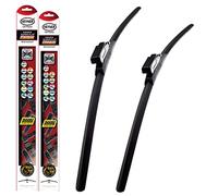 Fits Mercedes B-Class Models 2015 To 2019 Heyner Germany Premium Super Flat Wiper Blades Front Replacement Set 26"19" HSF2619TLM