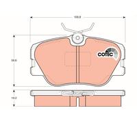 FITS MERCEDES-BENZ 124 SALOON 200 BRAKE PAD SET, DISC BRAKE GDB818 TRW