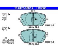 ATE 13.0470-3883.2 Brake pad set