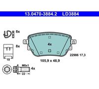 BRAKE PAD SET DISC BRAKE 13.0470-3884.2 FOR MERCEDES-BENZ A-CLASS B-CLASS GLB