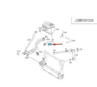 Fits Mercedes-Benz C W203 Amg Expansion Tank Hose A2035013782 Original