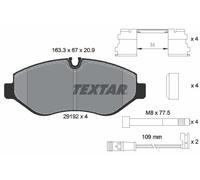 FITS MERCEDES-BENZ EQV EQV 300 BRAKE PAD SET, DISC BRAKE 2919202 TEXTAR