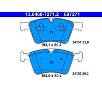 ATE 13.0460-7271.2 Brake pad set