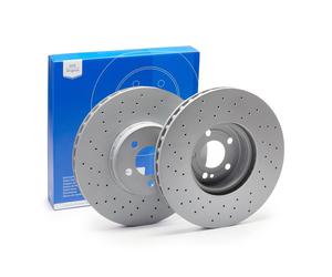 FITS MERCEDES C/E CLASS GENUINE ATE FRONT BRAKE DISCS PAIR 342mm A0004212212