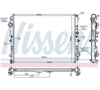 NISSENS 627023 Engine radiator