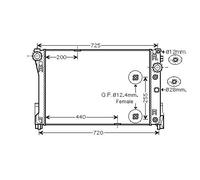 AVA MSA2546 Cooling Radiator