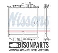 NISSENS 625502 Engine radiator