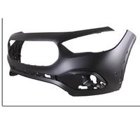 Fits Mercedes GLA 20-23 Front Bumper Primed Black With 2 Parking Sensor Holes
