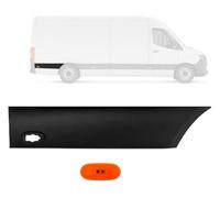 Fits Mercedes Sprinter W907 W910 LWB Right Rear Protective Moulding Strip | 2018-2025 Fitment, 113cm Length, Clip-On, No Drilling, ABS Plastic, Black, with Reflector Light, 1 Year Warranty