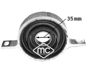 Fits METALCAUCHO 05836 MOUNTING, PROPSHAFT BMW 3E90/E91 35MM