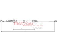 METZGER 10.7508 Handbrake cable
