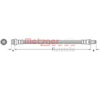 BRAKE HOSE 4110796 FOR FORD MONDEO/IV/Turnier S-MAX GALAXY VOLVO S80/II XC70