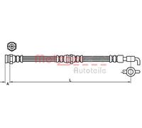 METZGER 4110871 Brake hose