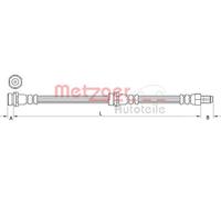 METZGER 4111034 Brake hose