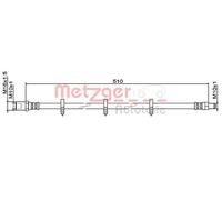 METZGER 4111486 Brake hose