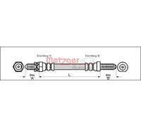 BRAKE HOSE 4112102 FOR FORD ESCORT/Mk/IV/Turnier/Break/III/Convertible ORION/