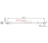 METZGER 4112230 Brake hose