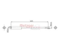 METZGER 4112320 Brake hose