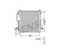 FITS MITSUBISHI L200 / TRITON 2.5 DI- CONDENSER, AIR CONDITIONING DCN45001 DENSO