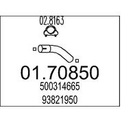 MTS 01.70850 Exhaust Pipe