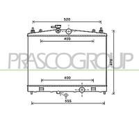 PRASCO DS300R001 Engine radiator