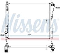 NISSENS 606120 Engine radiator