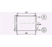 AVA Aircon Condenser DN5433D for NISSAN MICRA (2010) 1.2 LPG etc