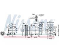 Nissens 89332 Compressor, air conditioning