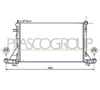 PRASCO DS962R003 Engine radiator