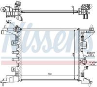 NISSENS 630734 Engine radiator