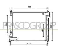 PRASCO DS700R002 Engine radiator
