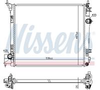 NISSENS 637664 Engine radiator