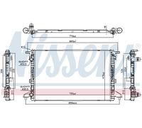 Fits NISSENS 606463 RADIATOR AUDI A4 15-