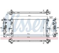 Fits NISSENS 606554 RADIATOR FIAT DUCATO 06-