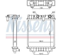 ✅Fits NISSENS 606644 Radiator, engine cooling ⭐UK Seller⭐