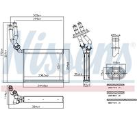 Nissens Heater Matrix 707299 – Cabin Heater Core with Brazed Cooling Fins for VW/Porsche