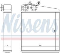 NISSENS 72206 Heater matrix